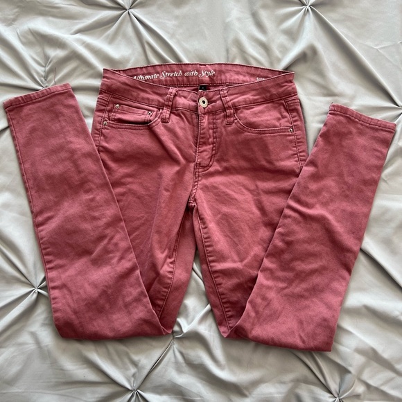 Dusty Pink Jeans With Stretch Size 4 - Picture 2 of 6